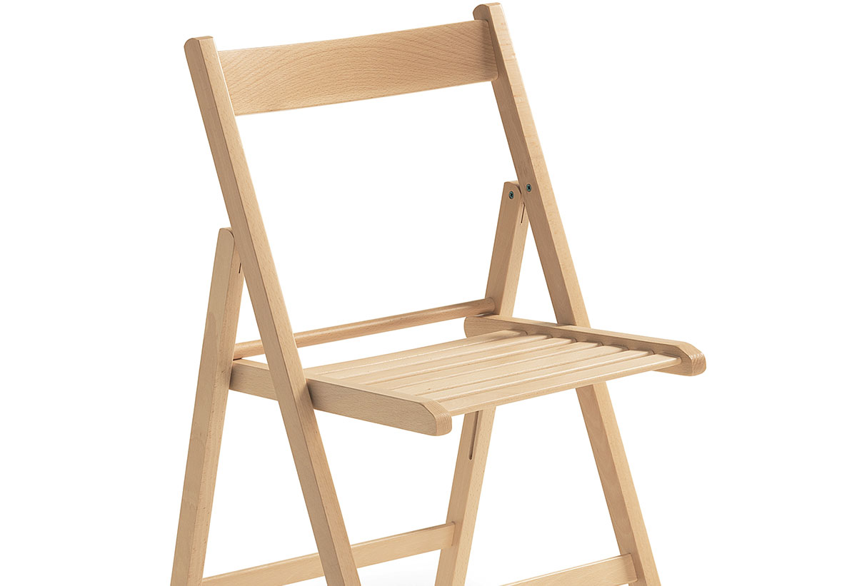 Διακρίνεται ο πτυσσόμενος μηχανισμός της καρέκλας στα πλάγια.